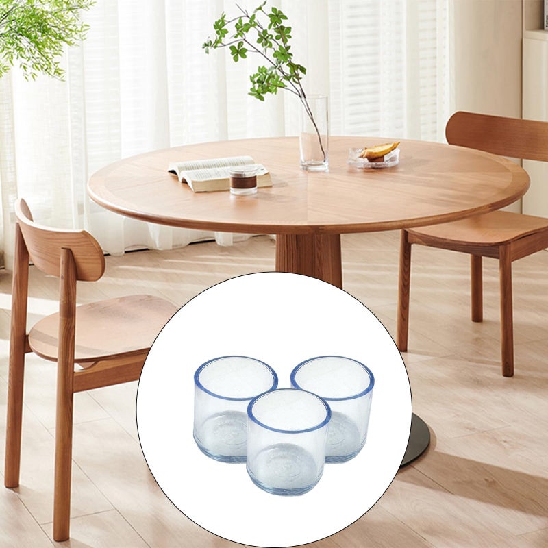 Ainiveiya 25PCS Silicone Chair Leg Floor Protectors - 1-Inch ID Clear Chair Leg Tips, Silicone Furniture Foot Covers for Chairs & Tables, Non-Slip Chair Leg End Caps for Floor Protection - Image 5